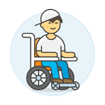 Wheelchair 2 Illustration from UX Colors Set