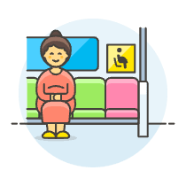 Priority Seat 2 2 Illustration from UX Colors Set