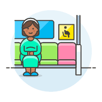 Priority Seat 2 3 Illustration from UX Colors Set