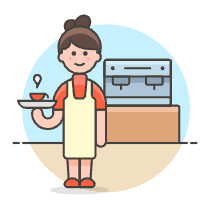 Barista 1 2 Illustration from UX Colors Set