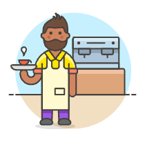 Barista 1 3 Illustration from UX Colors Set
