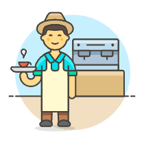 Barista 1 5 Illustration from UX Colors Set