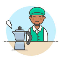 Barista 3 3 Illustration from UX Colors Set