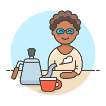 Barista 3 4 Illustration from UX Colors Set