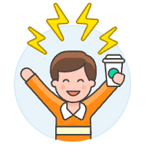 Coffee Energized 2 Illustration from UX Colors Set