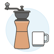 Coffee Grinder 1 Illustration from UX Colors Set