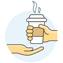 Coffee Sharing 2 Illustration from UX Colors Set