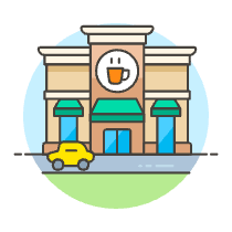 Coffee Shop 2 Illustration from UX Colors Set