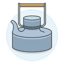 Metal Tea Pot Illustration from UX Colors Set