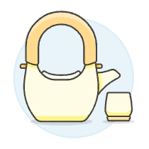 Tea Pot Set Illustration from UX Colors Set