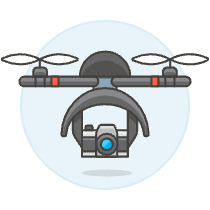 Camera Drone 1 Illustration from UX Colors Set