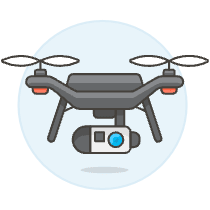 Camera Drone 2 Illustration from UX Colors Set