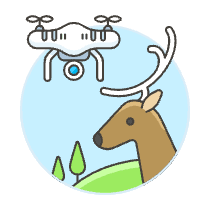 Camera Drone 3 Illustration from UX Colors Set