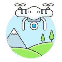 Camera Drone 5 Illustration from UX Colors Set