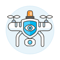Security Drone 1 Illustration from UX Colors Set