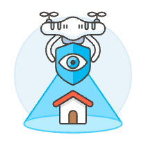 Security Drone 2 Illustration from UX Colors Set