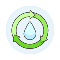 Recycle Drop Illustration from UX Colors Set