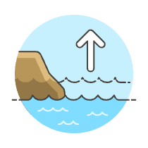 Sea Level Rise Illustration from UX Colors Set