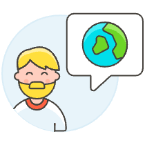 Earth Talk 1 Illustration from UX Colors Set