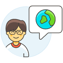 Earth Talk 2 Illustration from UX Colors Set