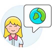 Earth Talk 4 Illustration from UX Colors Set