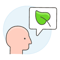Eco Speech 1 Illustration from UX Colors Set