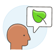 Eco Speech 3 Illustration from UX Colors Set
