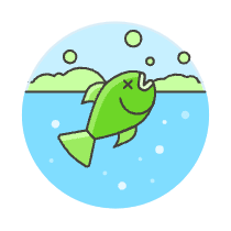 Dead Fish Illustration from UX Colors Set