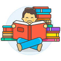 Bookworm 3 2 Illustration from UX Colors Set