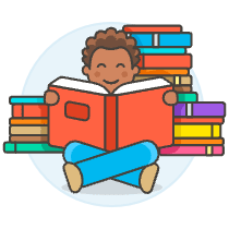 Bookworm 3 3 Illustration from UX Colors Set