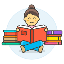 Bookworm 3 5 Illustration from UX Colors Set