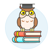 Education Owl 1 Illustration from UX Colors Set