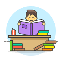 Student 6 2 Illustration from UX Colors Set