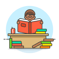 Student 6 3 Illustration from UX Colors Set