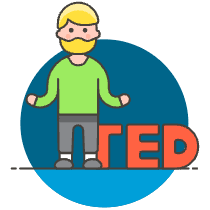 Educating Talk 1 Illustration from UX Colors Set
