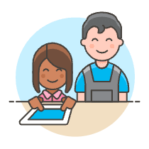 Home School 2 6 Illustration from UX Colors Set