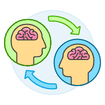 Knowlege Exchange 2 Illustration from UX Colors Set