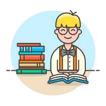 Bookworm 1 1 Illustration from UX Colors Set