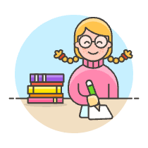 Bookworm 1 2 Illustration from UX Colors Set