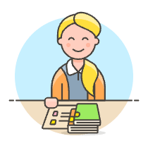 Librarian 1 3 Illustration from UX Colors Set