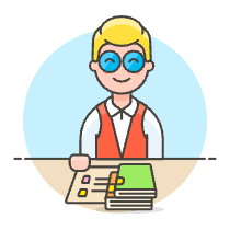 Librarian 1 6 Illustration from UX Colors Set