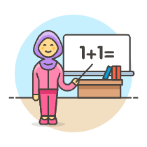 Math Teacher 6 Illustration from UX Colors Set