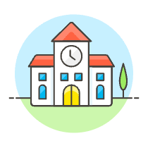 School Illustration from UX Colors Set