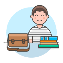 Student 1 1 Illustration from UX Colors Set