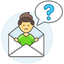 Email Help 2 Illustration from UX Colors Set