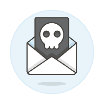 Skull Mail Illustration from UX Colors Set