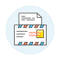 Mail Envelope 1 Illustration from UX Colors Set