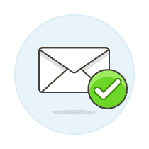 Email Checked Illustration from UX Colors Set