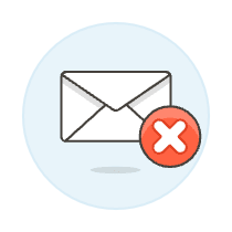 Email Delete Illustration from UX Colors Set