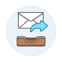 Email Forward 2 Illustration from UX Colors Set